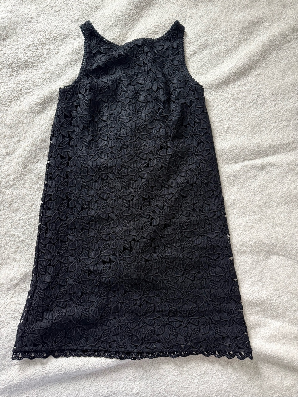 Kate Spade Black Floral Lace Shift Dress